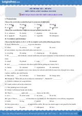 Đề thi học kì 1 Tiếng Anh 7 Global Success - Đề số 8